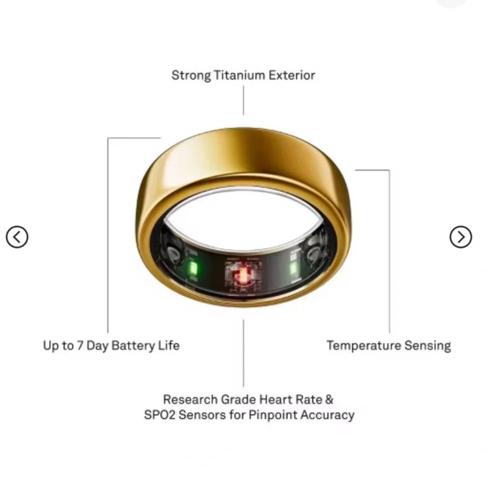 Oura Ring - Gold Horizon Gen3 - Size 7